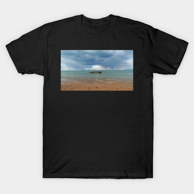 Horizon at Colwell Bay Isle of Wight T-Shirt by fantastic-designs